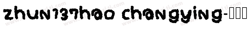 zhun137hao changying字体转换